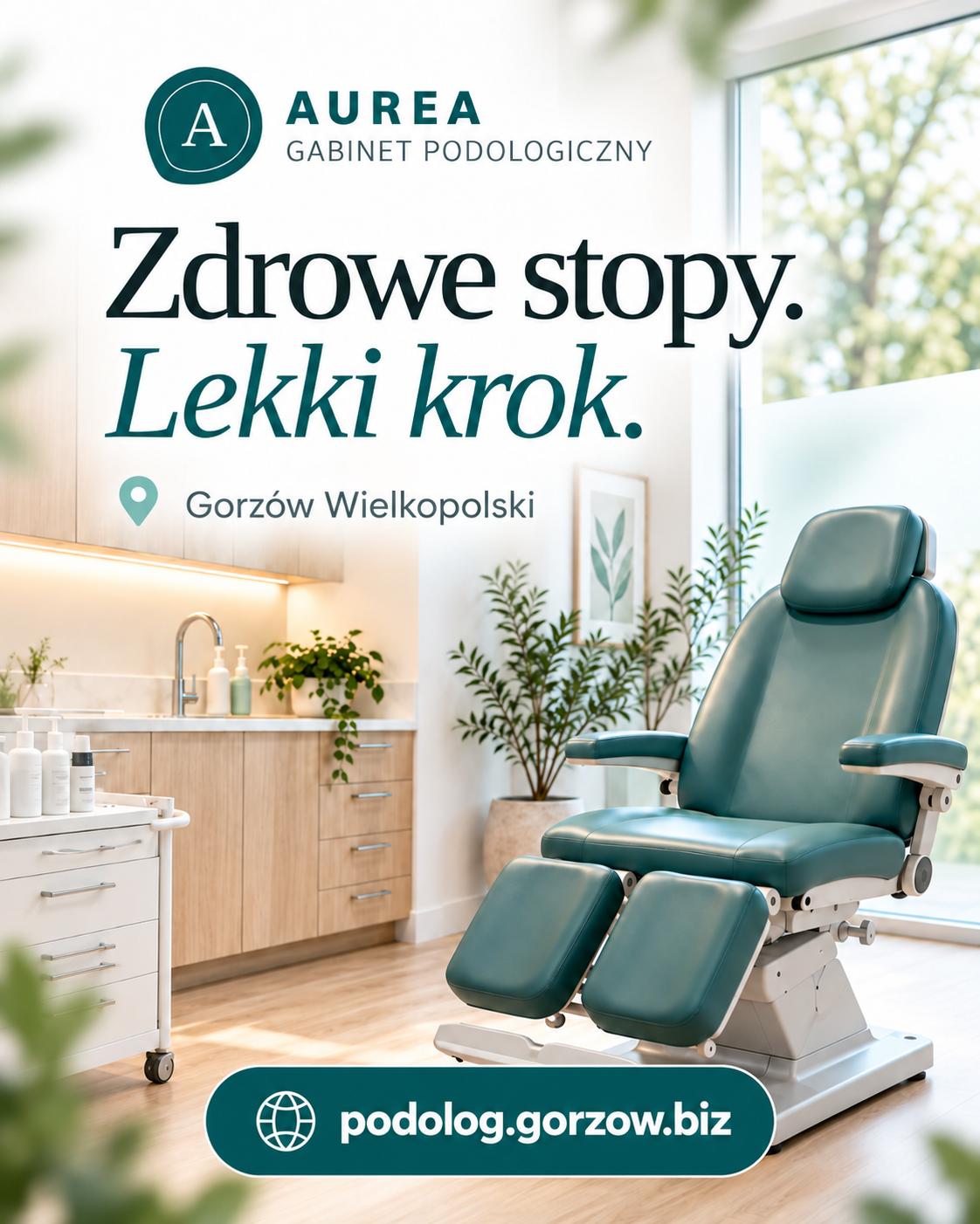strona www gabinetu podologicznego, wdrożenie
