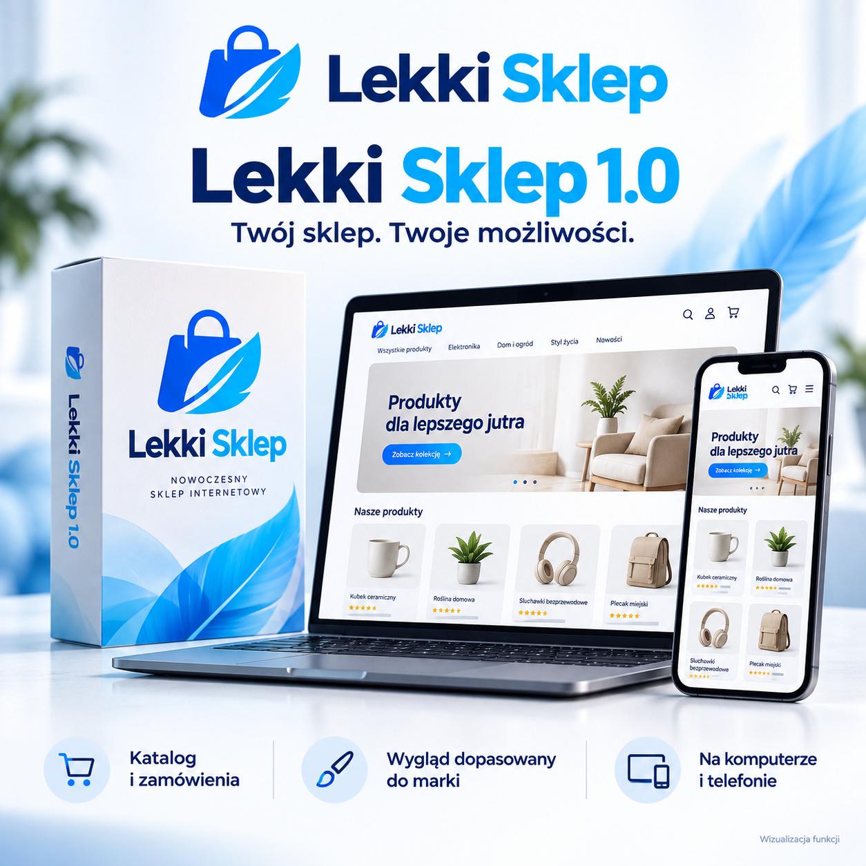 sklep internetowy LekkiSklep licencja + 1 rok aktualizacji