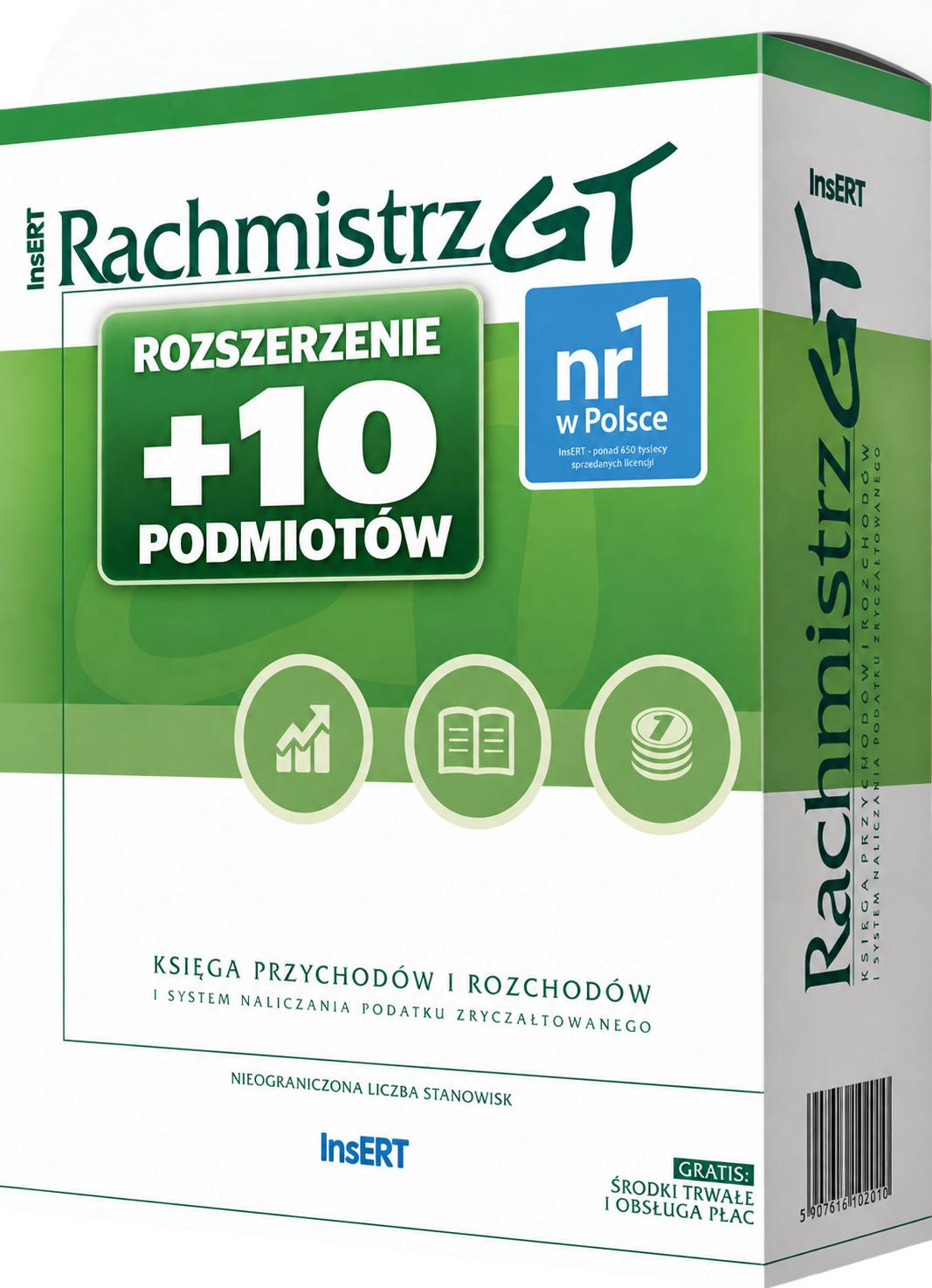Rachmistrz GT rozszerzenie o 10 podmiotów